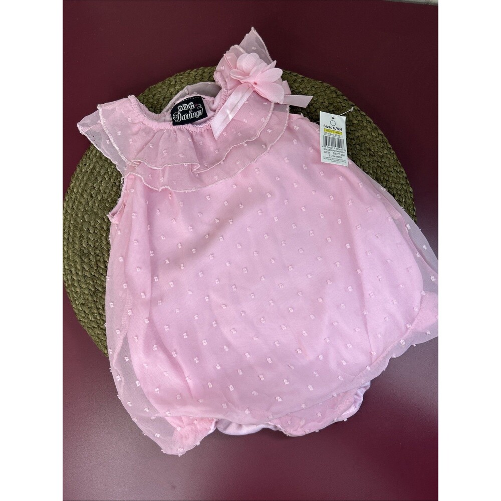 Lot Of 3 Little Girl Formal Dresses 6-9 Month - Picture 7 of 9